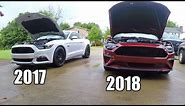 DIFFERENCES in the 2017 vs 2018 Mustang 5.0! Really THAT Different??