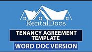 UK Tenancy Agreement Template Word Doc