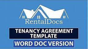 UK Tenancy Agreement Template Word Doc
