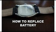 How to replace watch battery - Kenneth Cole