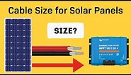 Cable Size for Solar Panels - How to Size Wire for Voltage Drop