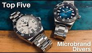 These 5 Watches ARE The “Best Of The Best” AFFORDABLE Microbrand Divers!