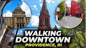 Walking Downtown Providence, Rhode Island