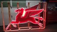 Mobil Pegasus neon sign by Bernie's Restorations