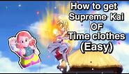 How To Unlock Supreme Kai of Time Clothes In Xenoverse 2!!