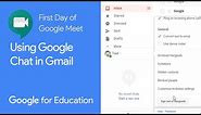 Using Google Hangouts Chat in Gmail