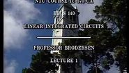Analog Integrated Circuits (UC Berkeley) Lecture 1