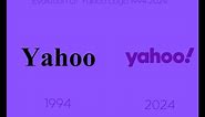 Evolution Of Yahoo Logo 1994-2024