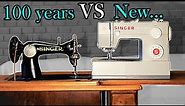 100 year old sewing machine VS Brand new Singer Heavy Duty