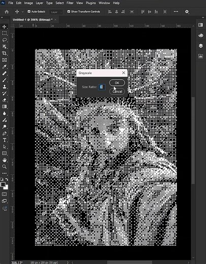 Bitmap Effect - Short Photoshop 2025 Tutorial