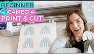 Beginner Silhouette Cameo 4 Print and Cut Tutorial (Free Design Download)