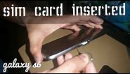 How to insert sim card Samsung Galaxy S6