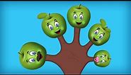 The Finger Family Apple Family Nursery Rhyme | Apple Finger Family Songs