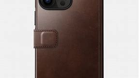 Modern Leather Folio - iPhone 14 Pro Max | Rustic Brown | Horween | NOMAD®
