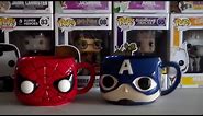 Funko Pop! Ceramic Mugs - Captain America & Spider Man