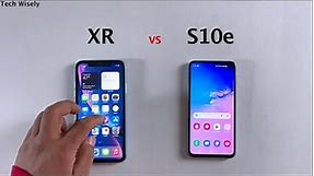 SAMSUNG S10e vs iPhone XR in 2022 | Speed Test