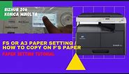 Photocopy Paper Setting A3 to A4 / how to copy on A3