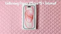 ☁️paper diy☁️ unboxing paper iphone 15 | tutorial | ASMR | applefrog