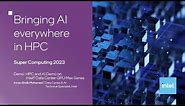 HPC and AI Demo on Intel Data Center GPU Max Series | SC23 Demo