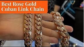 Rose Gold Cuban Link Chains - Products Information
