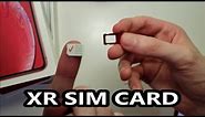 iPhone XR SIM Card How to Insert or Remove