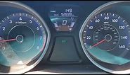 How to reset tire pressure warning sign on Hyundai Elantra