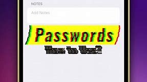 Passwords 🔥 How to use in iPhone and iPad?