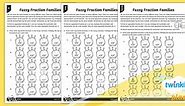 Find Families of Equivalent Fractions Differentiated Maths Worksheet
