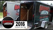 Lawn Care Enclosed Landscaping Trailers Set-Up | 6x12 and 8.5x16