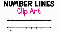 Fraction Number Lines Clip Art - Fractions Clipart - Math Clip Art