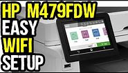 HP Color LaserJet Pro MFP M479fdw Printer Wireless Network Setup