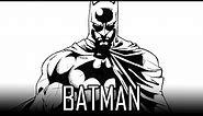 Draw Batman - How To Draw With Quick Simple Easy Steps For Beginners 04