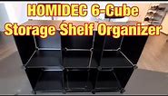 HOMIDEC 6-Cube Storage Organizer Shelf Review & How to