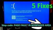 How to Fix Stop code Page Fault in Nonpaged Area Windows 10, 11