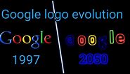 Google logo evolution 1997 - 2050