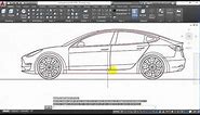 AutoCAD 2D, how to drawing car in auto CAD, Part #1