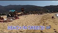 Exploring the beach in Ios! 🇬🇷☀️ Mylopotas Beach on Greece’s Party island!