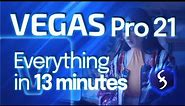 Vegas Pro - Tutorial for Beginners in 13 MINUTES! [ Vegas Pro 21 ]