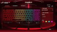 Asus Strix Rog: How To Change Keyboard Colour (RGB Settings - ROG Aura Core)