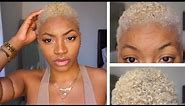 How to BLEACH NATURAL Hair AT HOME | [Platinum blonde / Champagne blonde]