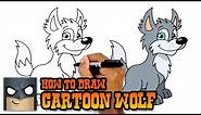 How to Draw a Cartoon Wolf