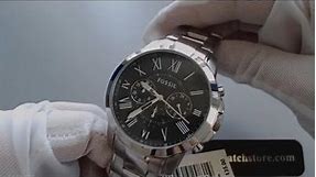 Men's Fossil Grant Chronograph Steel Watch FS4736