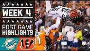 Dolphins vs. Bengals | NFL Week 4 Game Highlights
