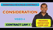 Lawful Consideration | Meaning and Definition | Section 2(d) | The Indian Contract Act, 1872