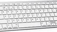 OMOTON Ultra-Slim Bluetooth Keyboard for iPad 10.2(10th/ 9th/ 8th Generation)/ 9.7, iPad Air 5th / 4th Generation, iPad Pro 11/12.9, iPad Mini, and More Bluetooth Enabled Devices, White