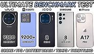 Vivo X100 Pro vs Xiaomi 13T Pro vs iQOO 12 vs Samsung S23 Ultra vs iPhone 15 Pro Max Benchmark Test