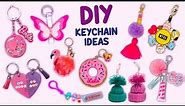 10 DIY KEYCHAIN IDEAS - How To Make Super Cute Keychains - BTS - Barbie - BFF Gift and more...