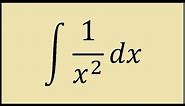How to integrate 1/x^2