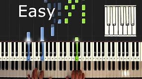 Gravity Falls - Theme - Piano Tutorial Easy - How To Play (Synthesia)