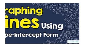 How to Graph Lines by Using Slope–Intercept Form? ( FREE Worksheet!)